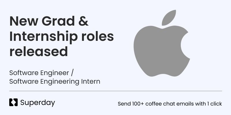 Apple Software Engineer Internship Overview