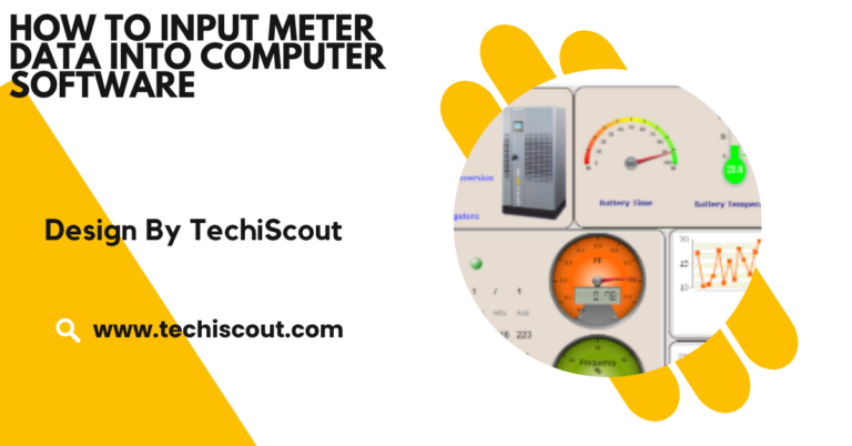 How to input meter data into computer software