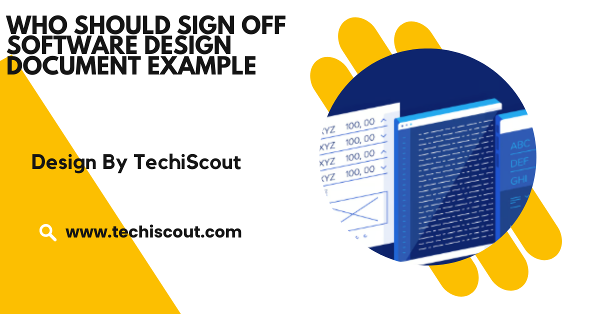 Who Should Sign Off Software Design Document Example​​